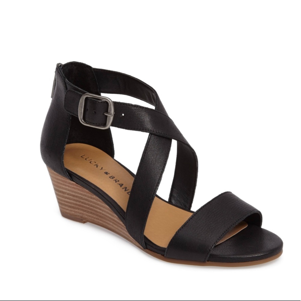 Women's Lucky Brand Jenley Wedge Sandals - 8.5